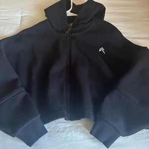 Black Oner Active Cropped Hoodie